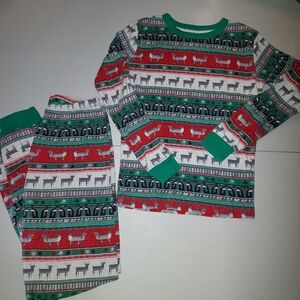 Gymboree Red and Green Kids Pajama Set